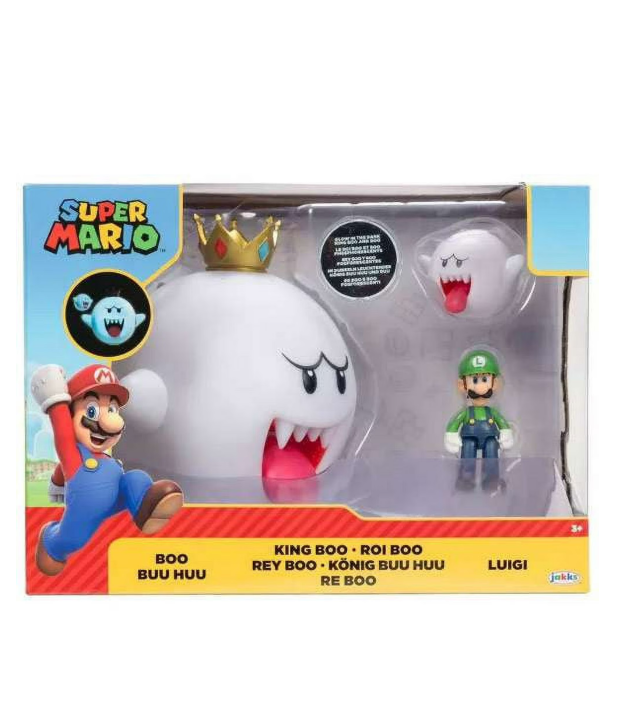 Super Mario King Boo Boo Luigi 3-Pack Action Figures