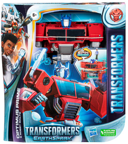 Transformers EarthSpark Optimus Prime & Robby Figure