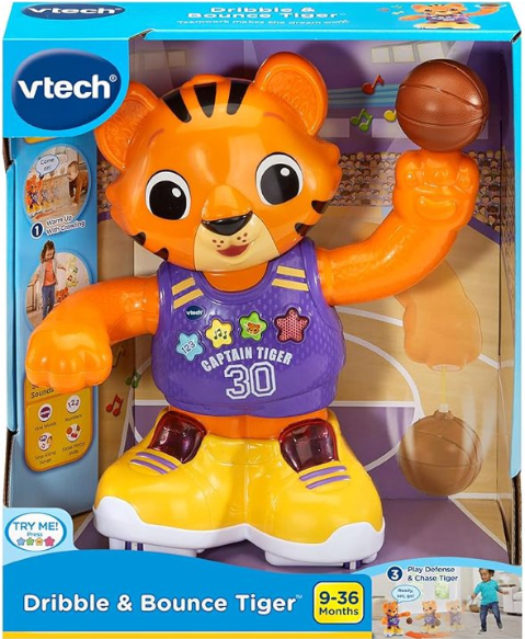 VTech Dribble & Bounce Tiger Learning Toy for Toddlers