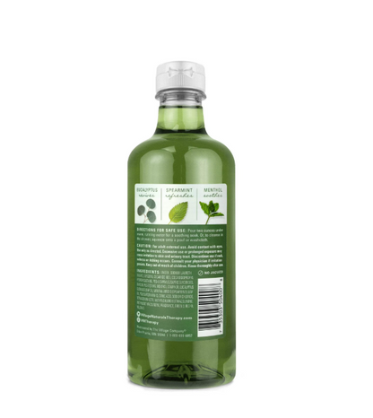 Village Naturals Muscle Relief Body Wash 16oz Mint