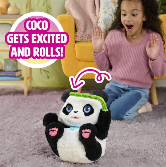 furReal Coco Tumbling Panda 10.5-Inch Interactive Plush